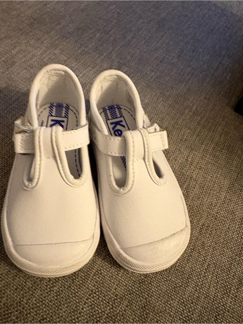 Champs Kids White T-Strap Canvas Sneakers